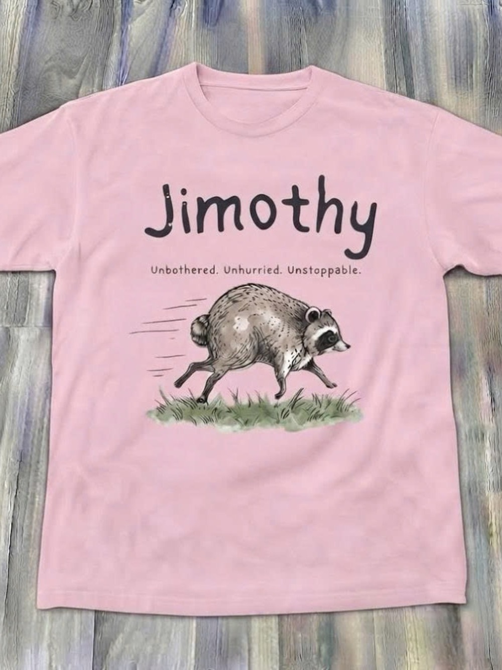 Jimothy Raccoon Cute Running Shirt
